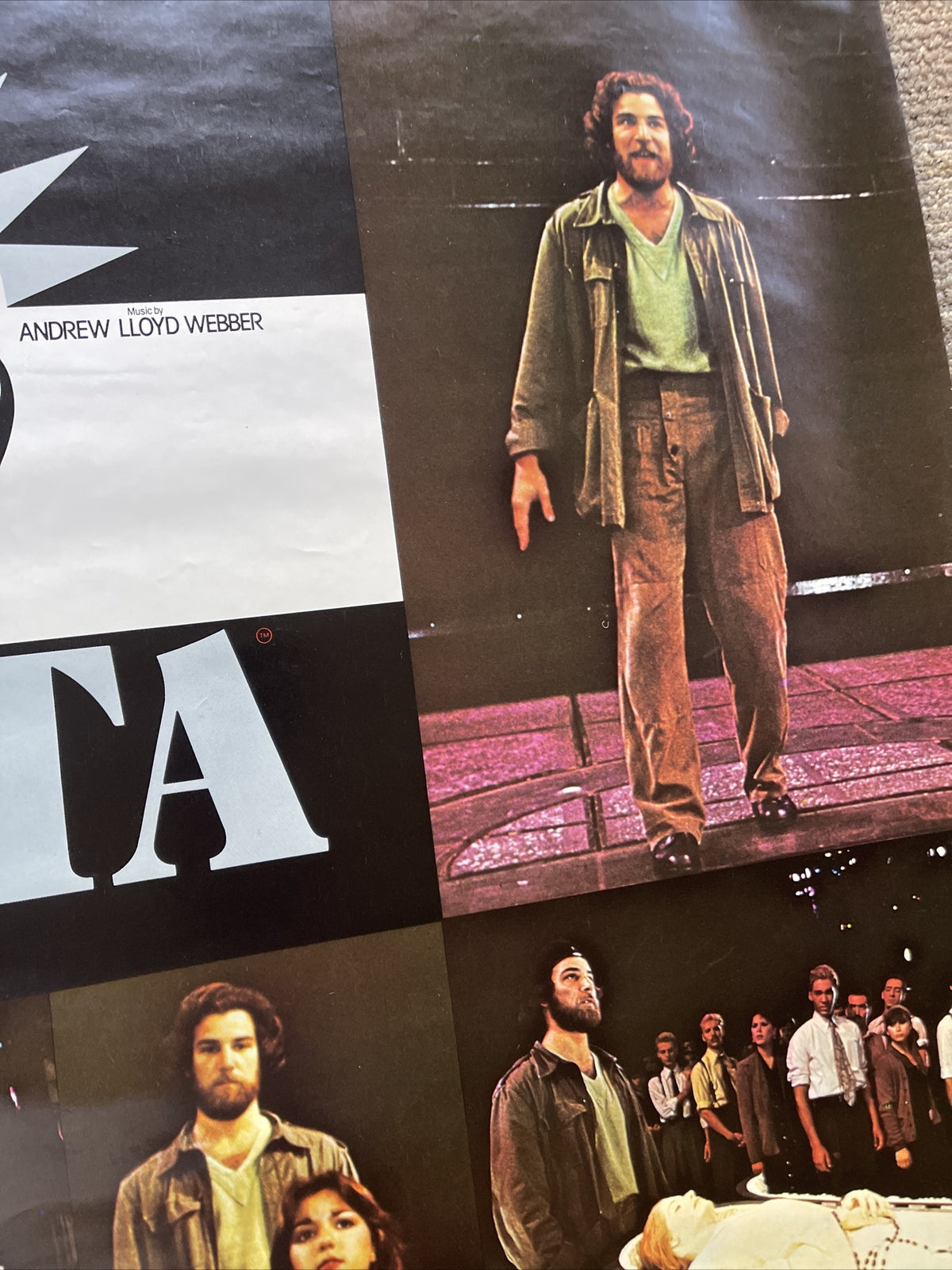 #180 1979 EVITA TIM RICE ANDREW LLOYD WEBER  Record Store Promo Poster  36”5