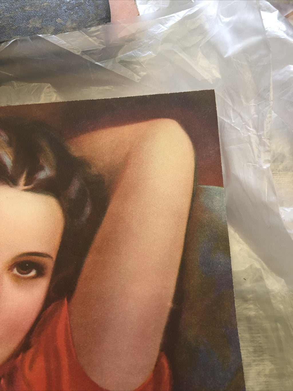 VINTAGE J. ERBIT PINUP ART PRINT 11”x9.5”4