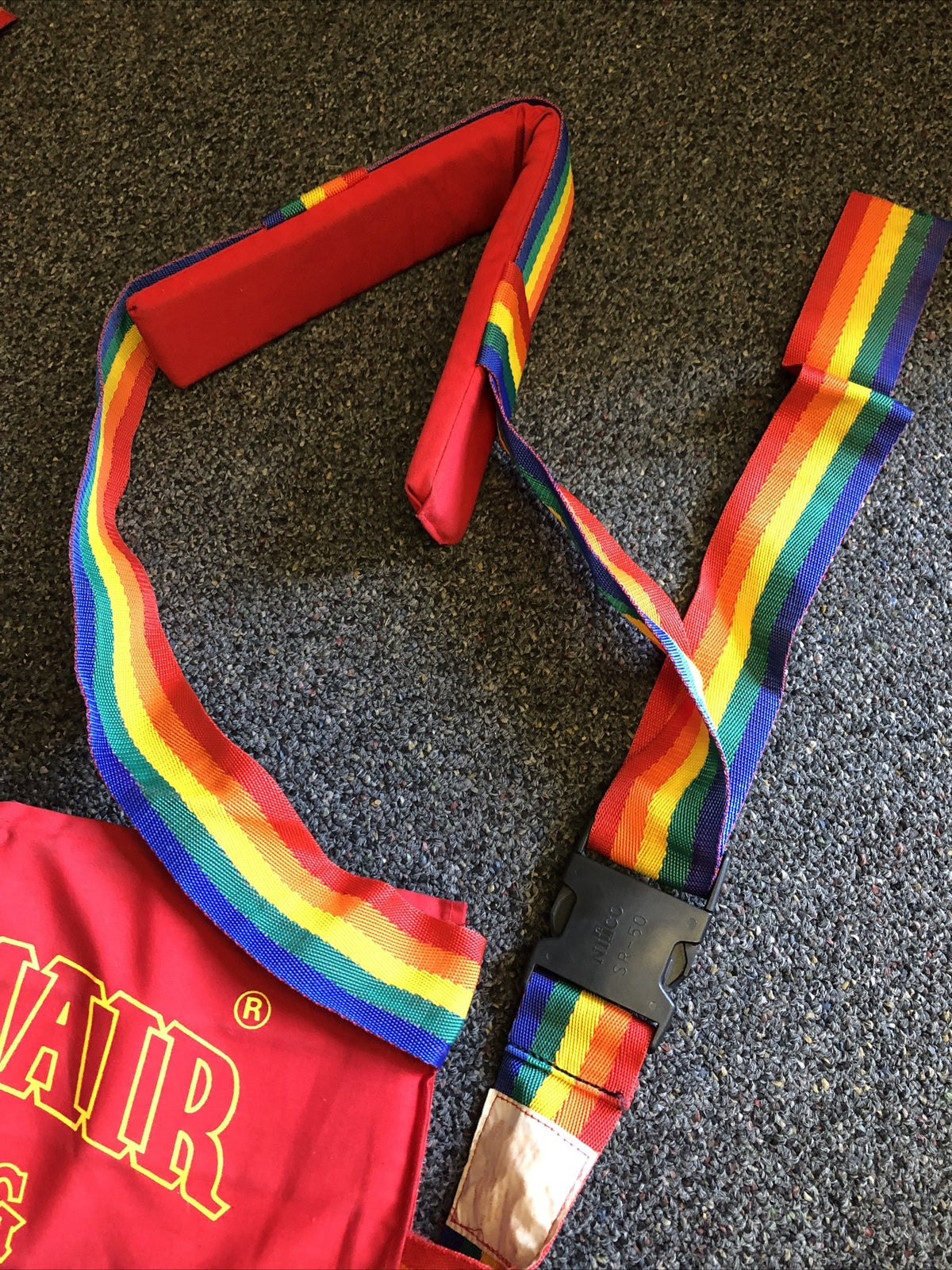 Nada Chair Back Sling Lumbar Support Posture Control Rainbow Grateful Dead3