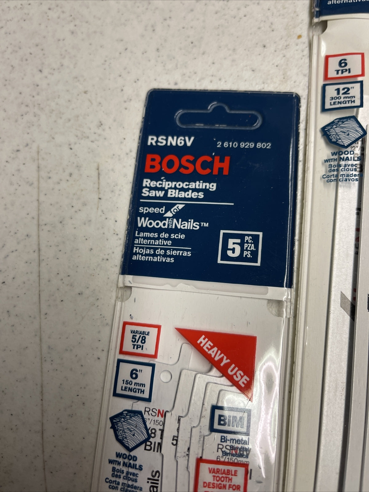 NEW 25pc. RECIPROCATING SAW  BLADES Lot  BOSCH1