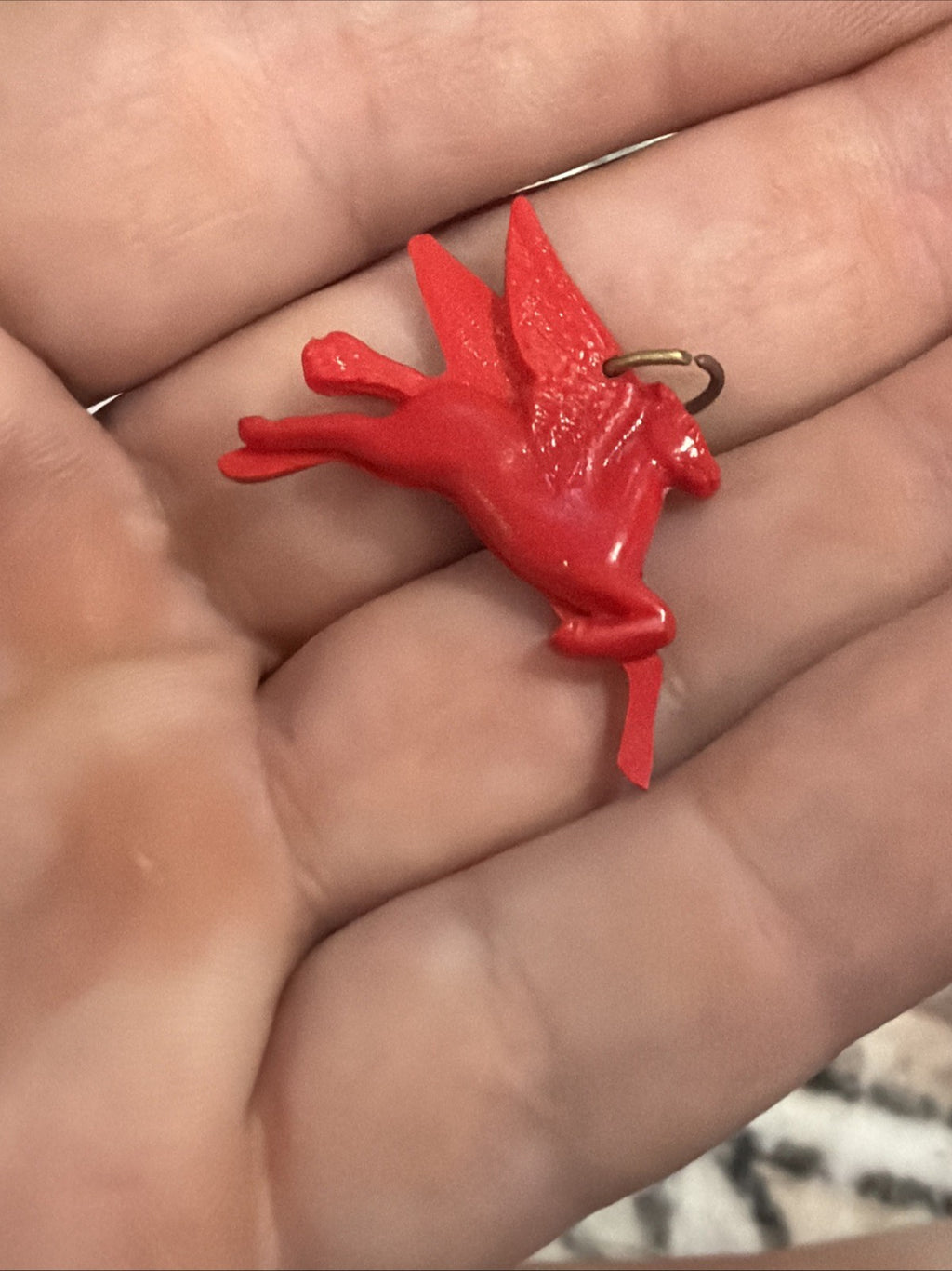 Vintage Mobil Gas 1939 New York World's Fair Charm Red Pegasus 4