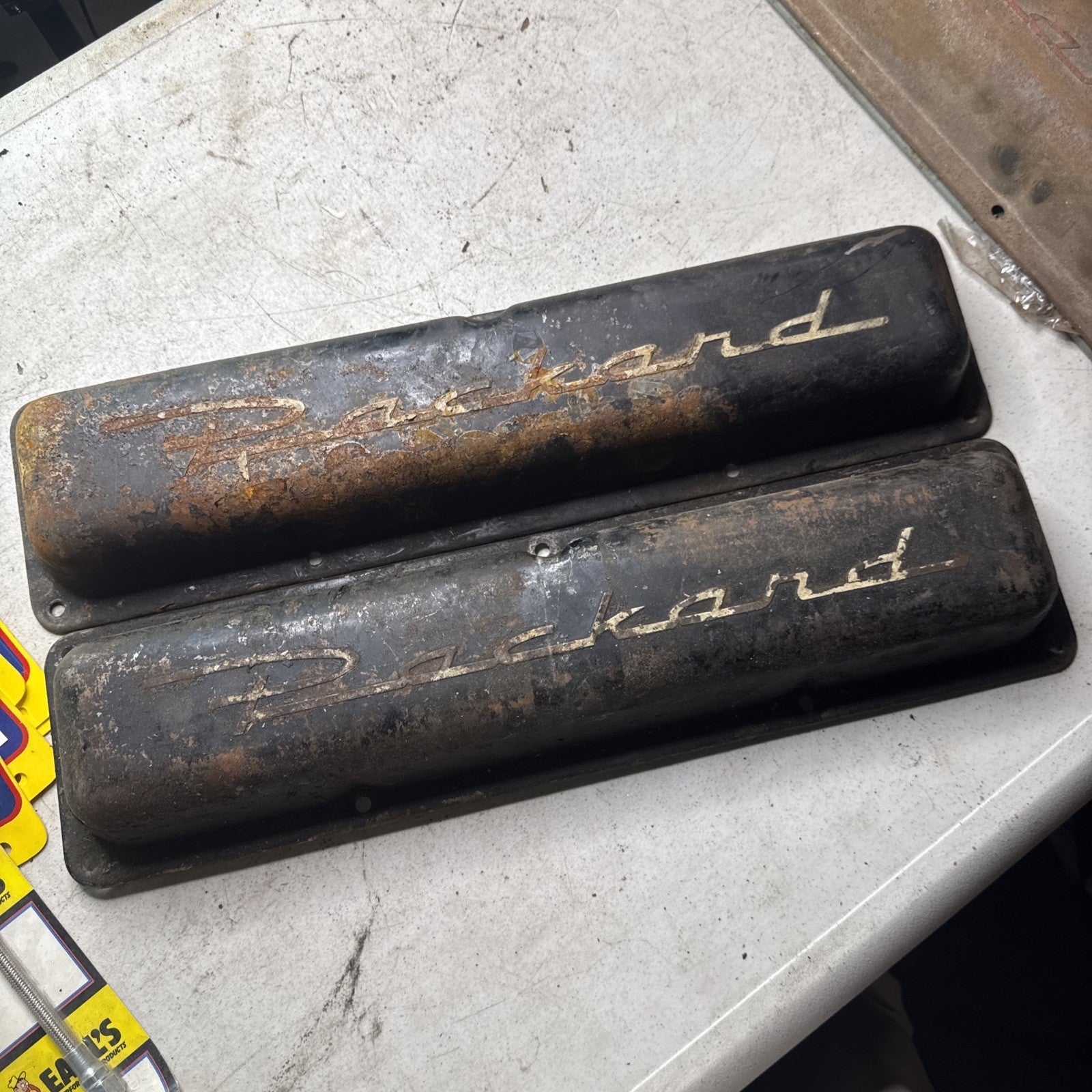 Vintage Packard Valve Cover – Pair – Original – Rat Rod scta0