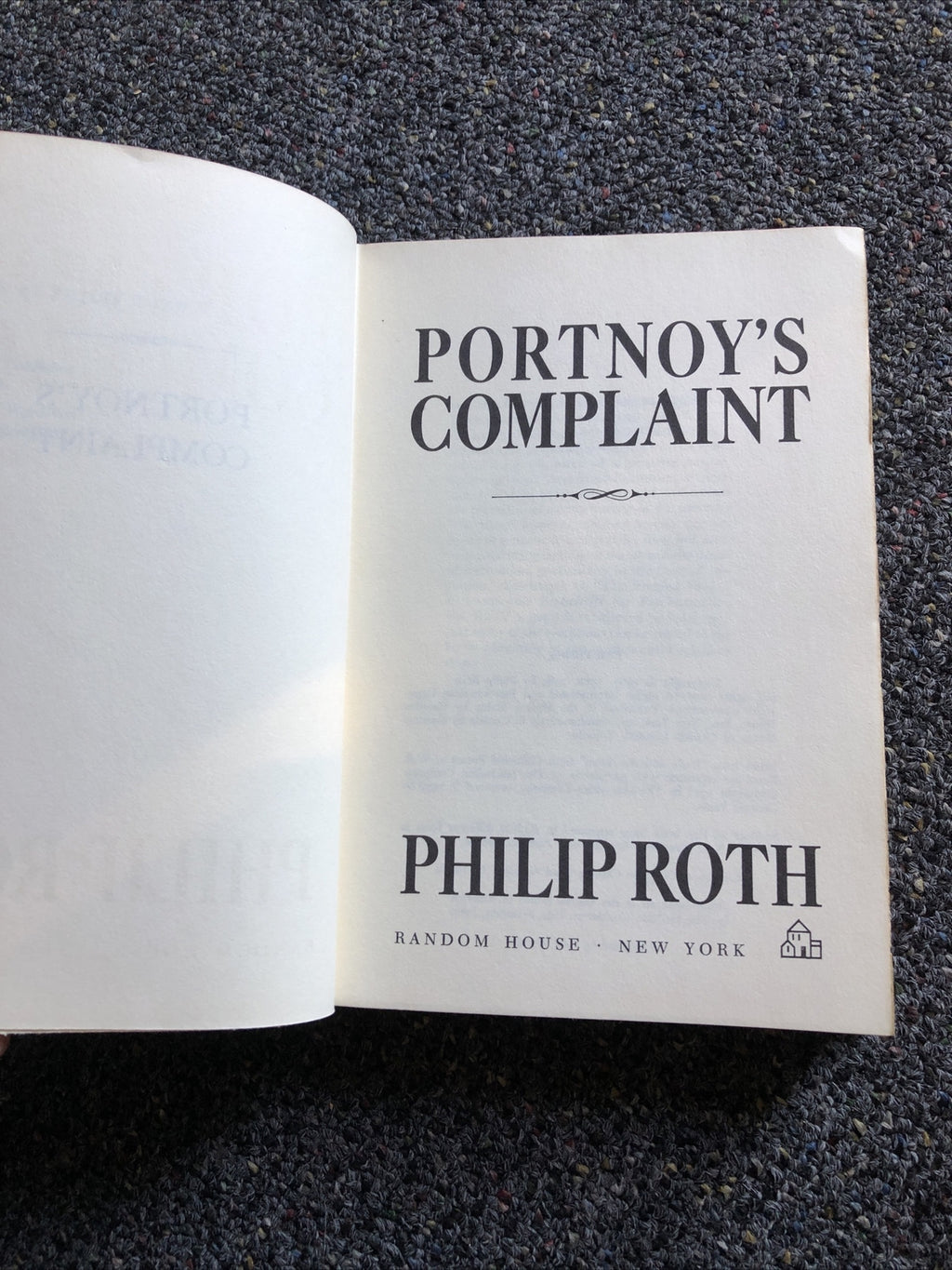 Portnoy's Complaint by Philip Roth (1969, Hardcover)2