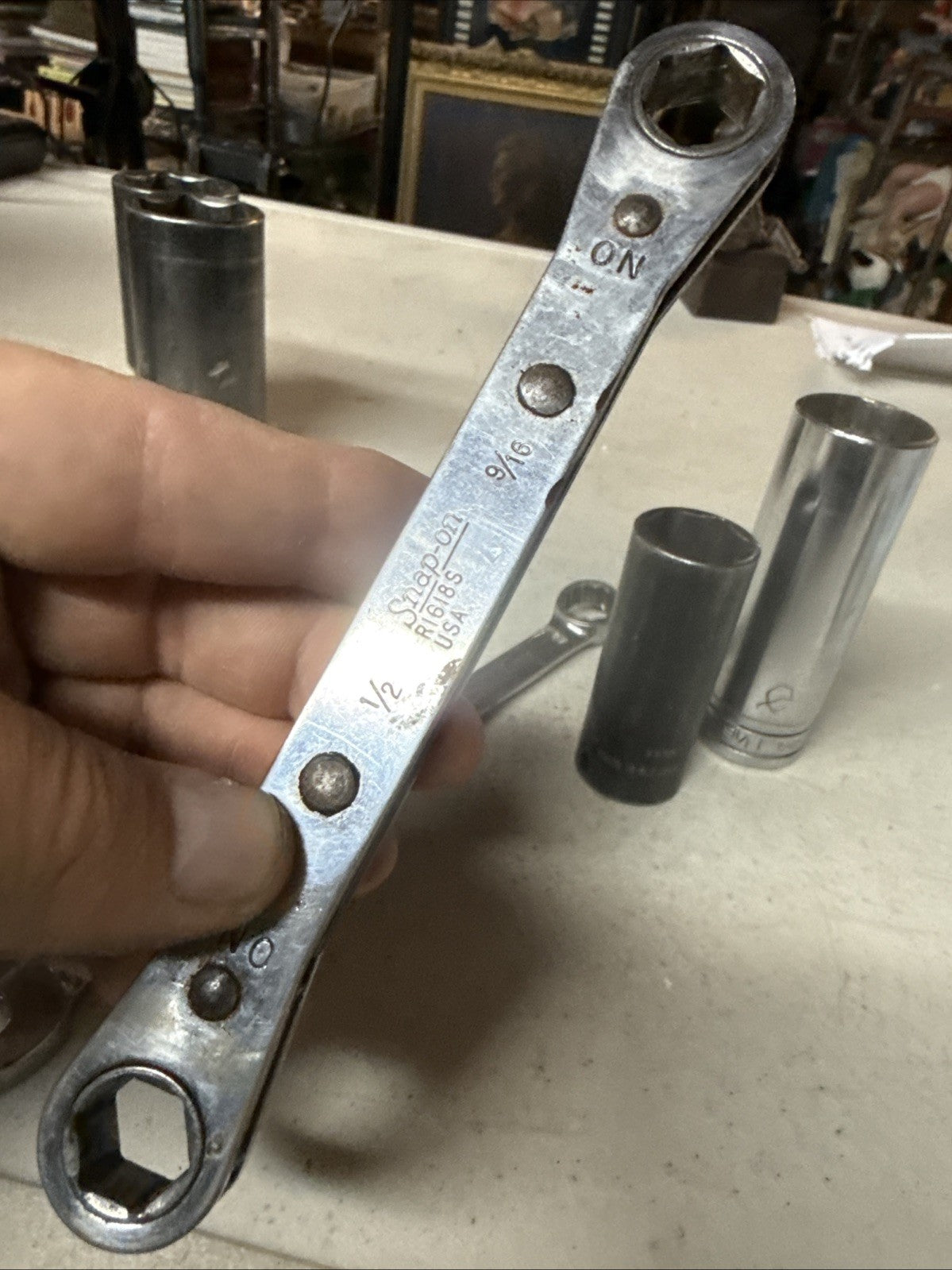 Snap On Tools Lot Of 5 Pieces Wrench Socket11