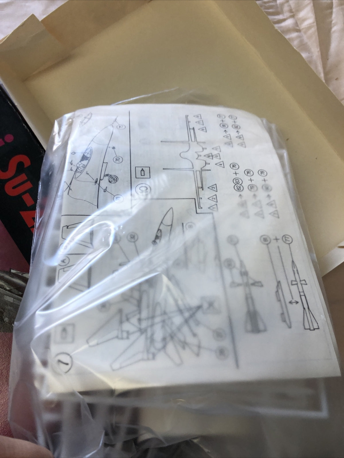 Vintage NAKOTNE 1/72 Sukhoi Su-27 Flanker Plastic Model Kit4