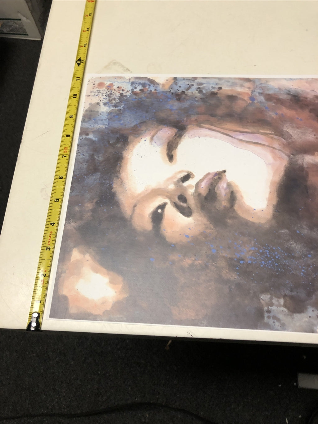 Signed Kabuki Art Print watercolor Style MACK Modern6