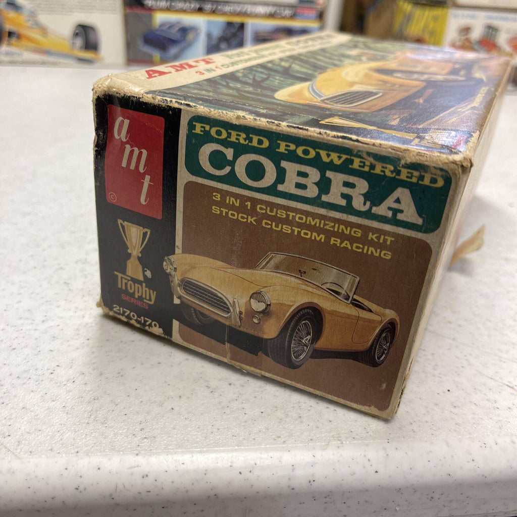 1960s RARE Amt 2170  69 COBRA Roadster Unbuilt Model Kit 3 Customizing Options4
