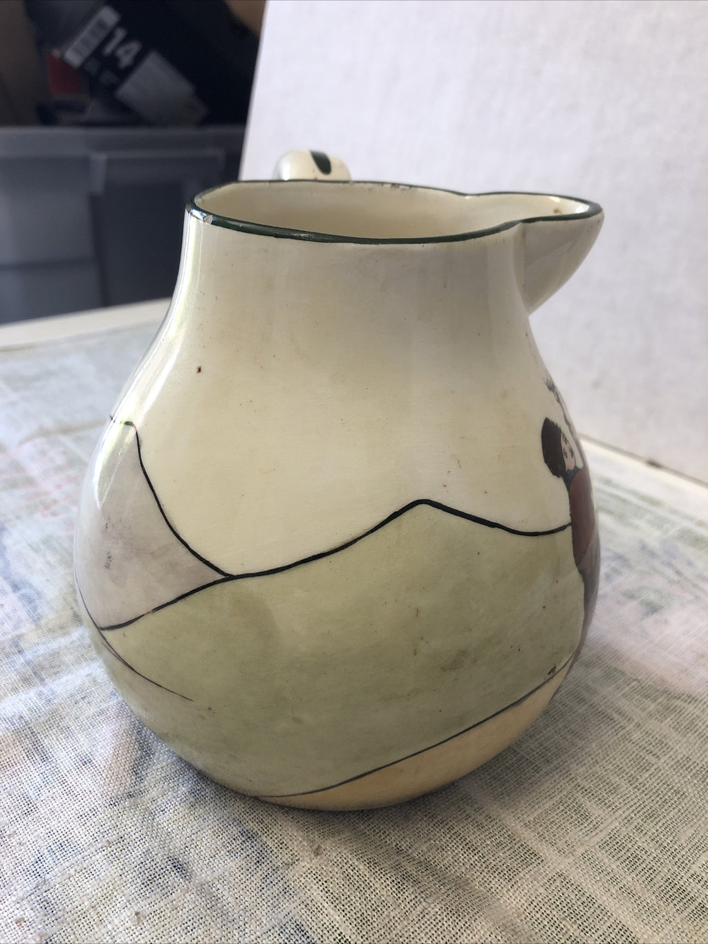Vintage Haag Creamer Pitcher Made in Austria 5”x6”2