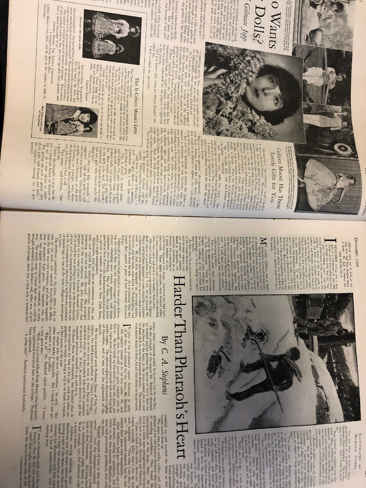 Vintage December 1928 Youth's Companion Magazine By Perry Mason Company2