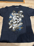 ED HARDY CROUCHING PANTER RHINESTONE TSHIRT MENS SIZE LARGE0