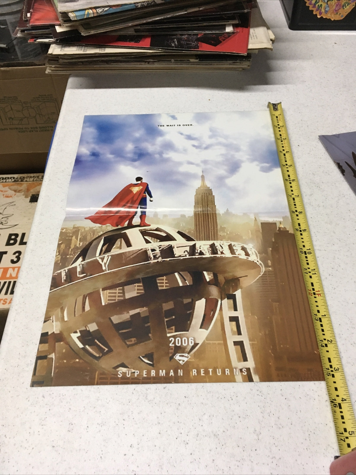 SUPERMAN RETURNS MOVIE POSTER 2 Sided RARE INTL ORIGINAL 15x10.51