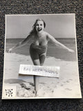 RARE Original Photo Of ARLENE HUNTER At The Beach 8.5”x7.5”0