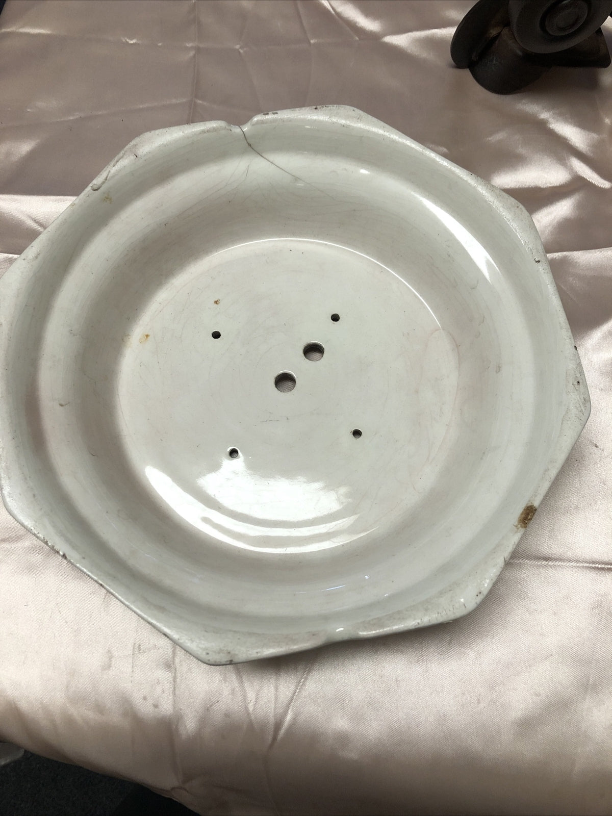 Vintage ELECTRIC Ceramic Wall Clock Face Only For Parts/Repair8