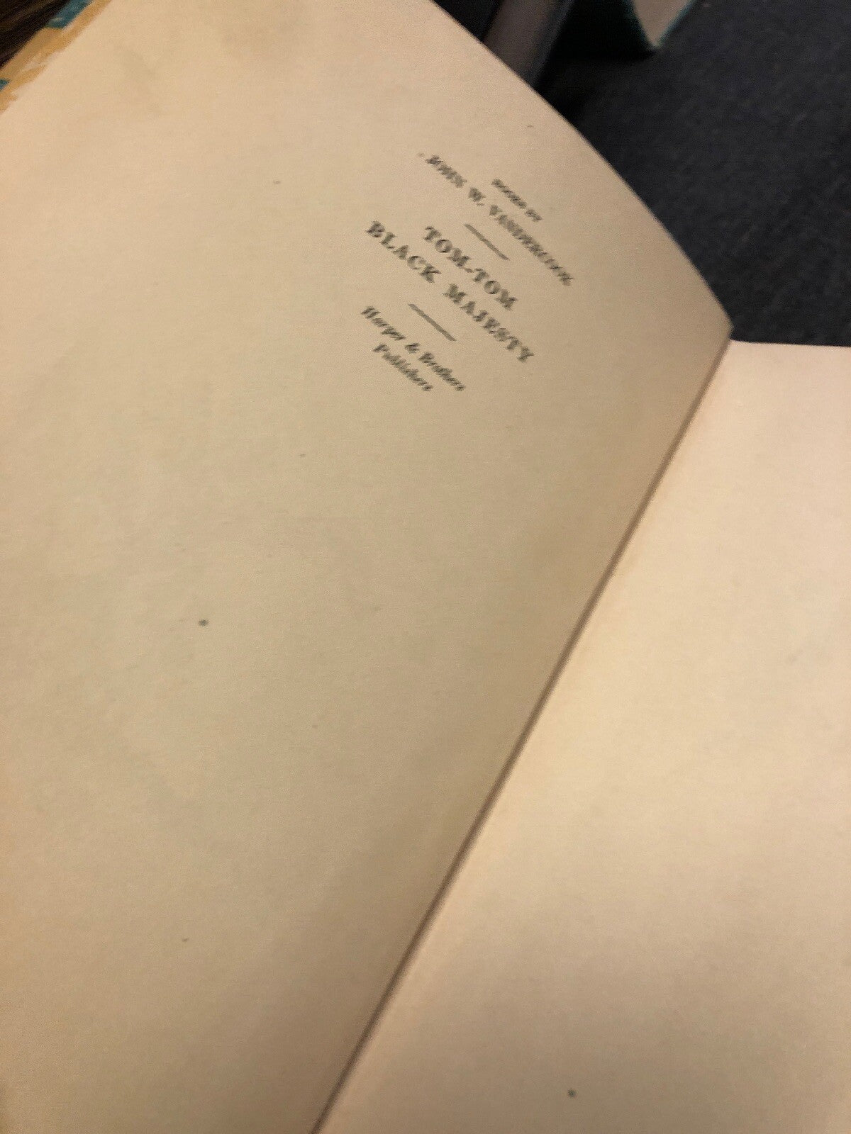 First Edition Vandercook, John W. BLACK MAJESTY With Illustration4