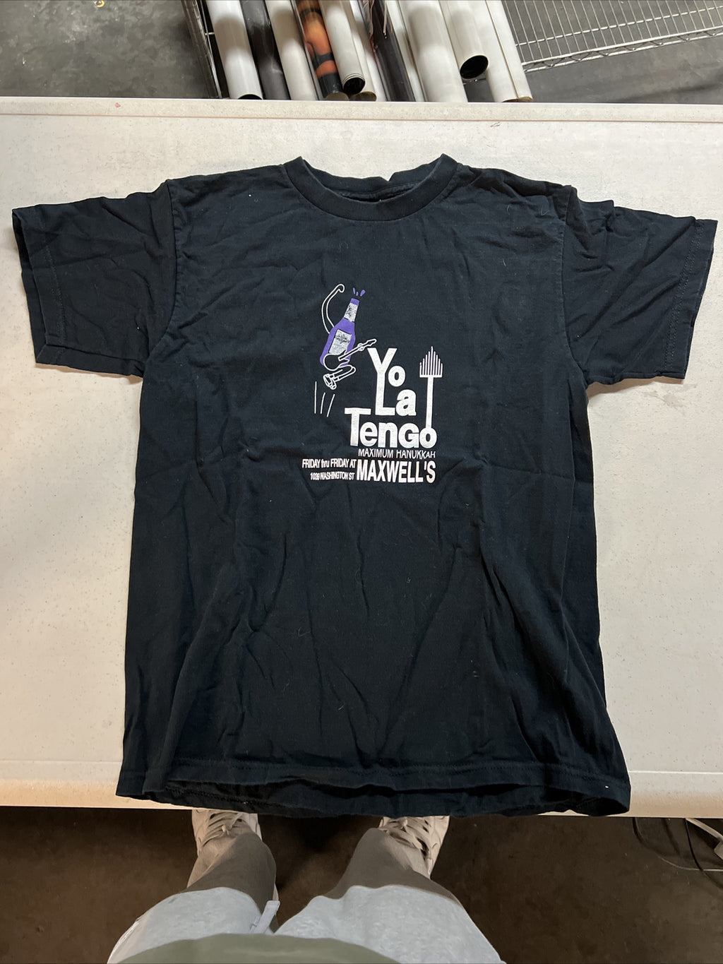 Original Vintage Yo la tengo Black M Concert T-Shirt0