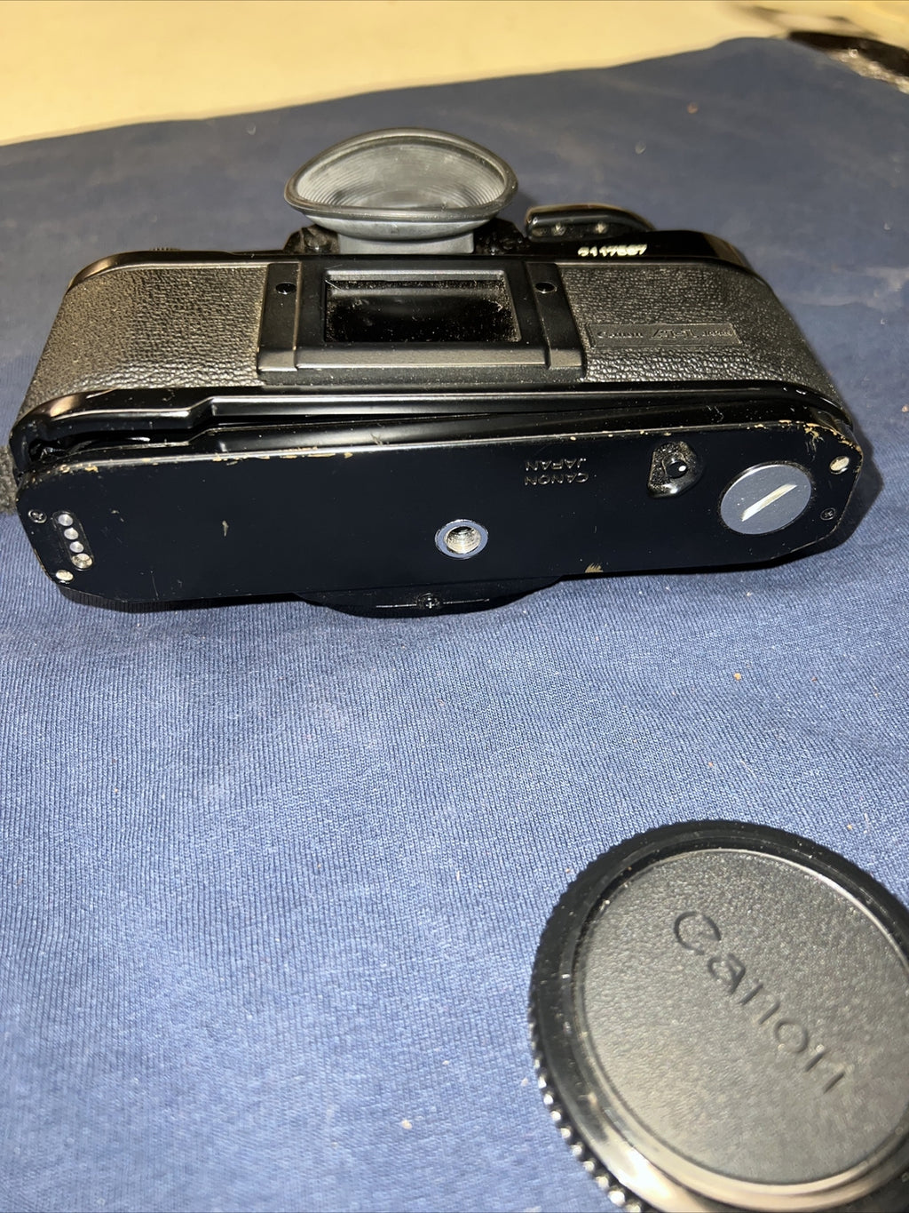 Vintage Canon A-1 A1 35mm SLR Film Camera Black MF Body From JAPAN6