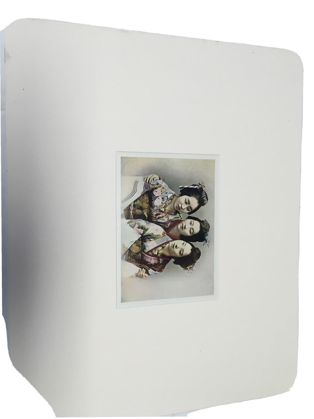 Vintage Asian Art Print , 3 Women In Kimonos0