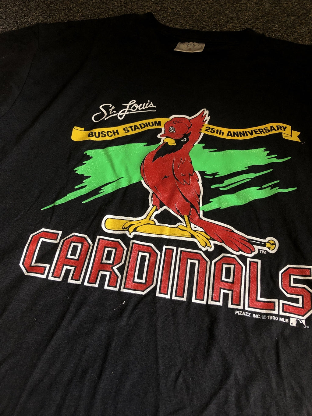 Vintage St. Louis Cardinals Busch Stadium 25th Anniversary T-Shirt Size L1