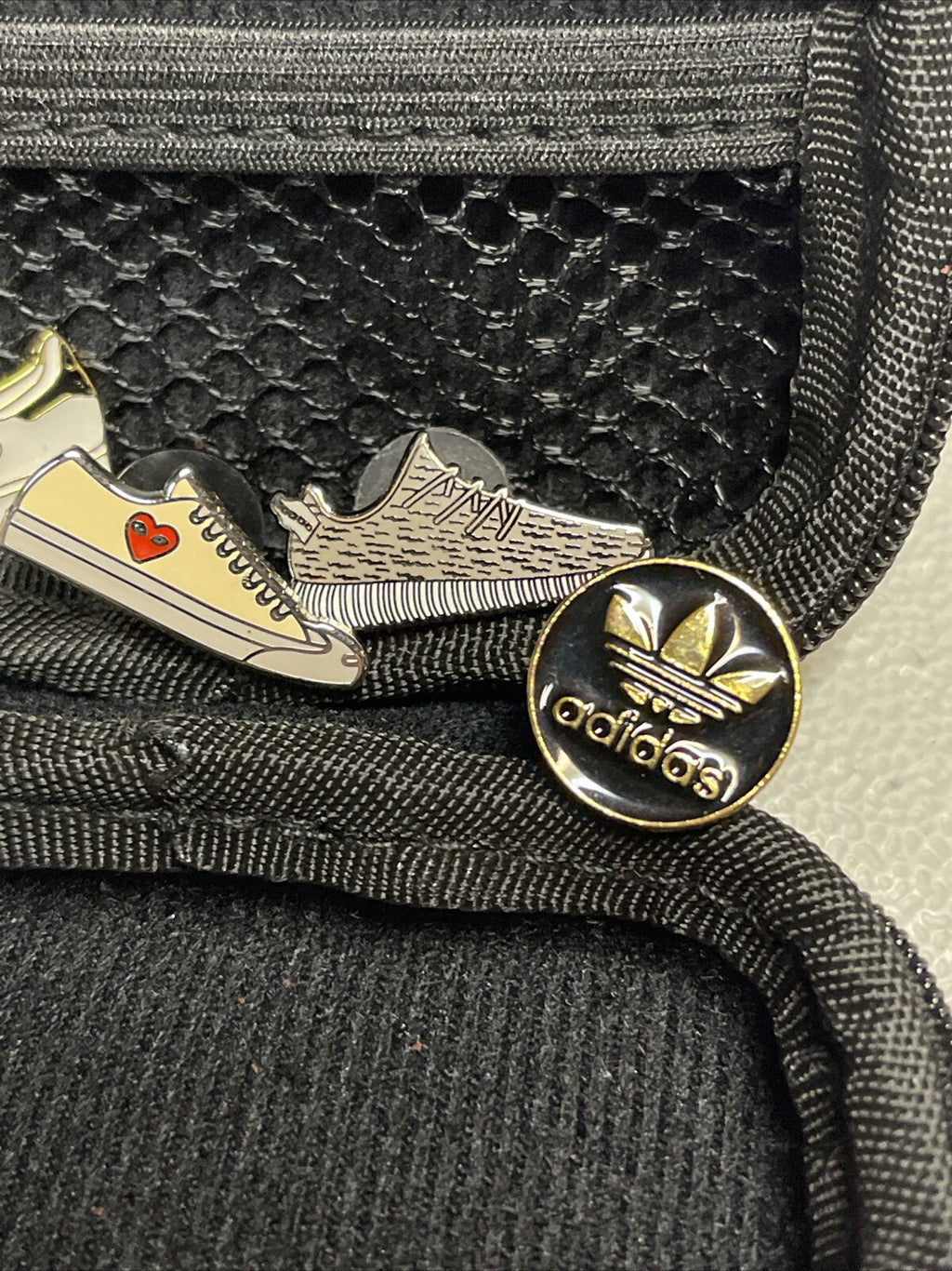 Lot Of 4 Different Adidas Shoe Logo Lapel Enamel Hat Pins Pin Sneakers Yeezy3