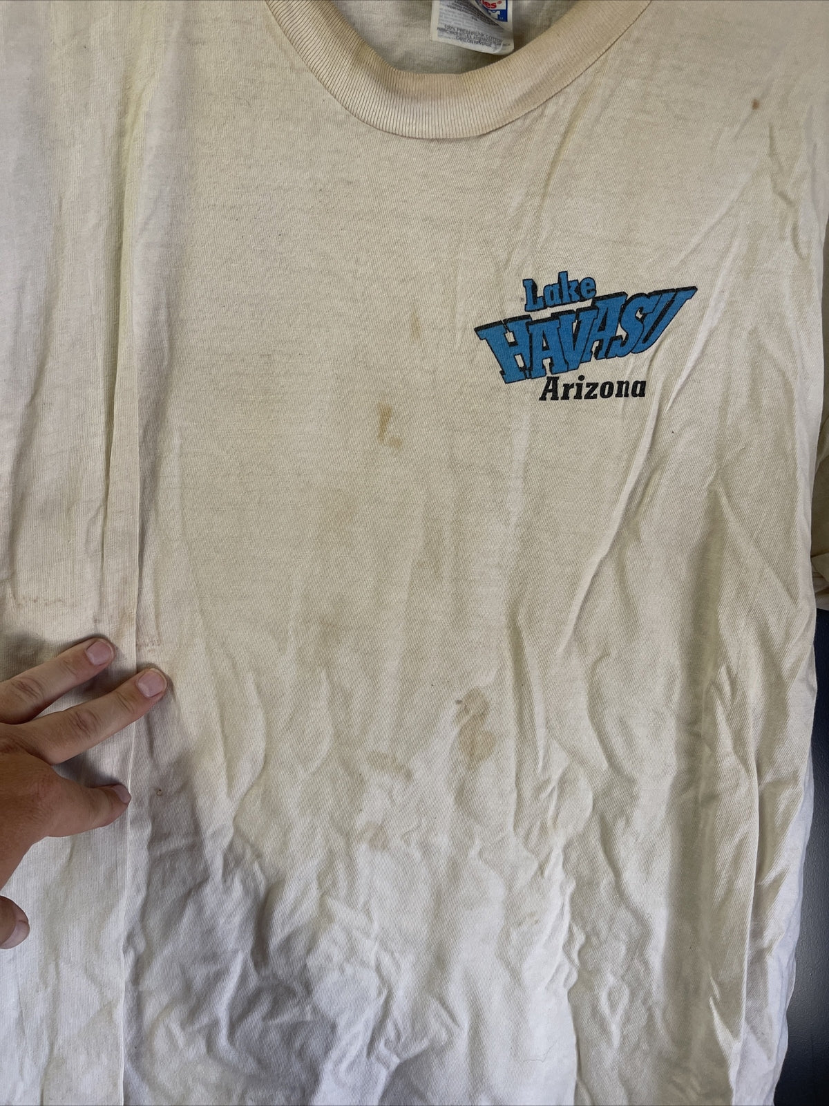 Vintage 80s Lake Havasu Arizona Wakeboard Girls T Shirt Men Size XL Grunge4