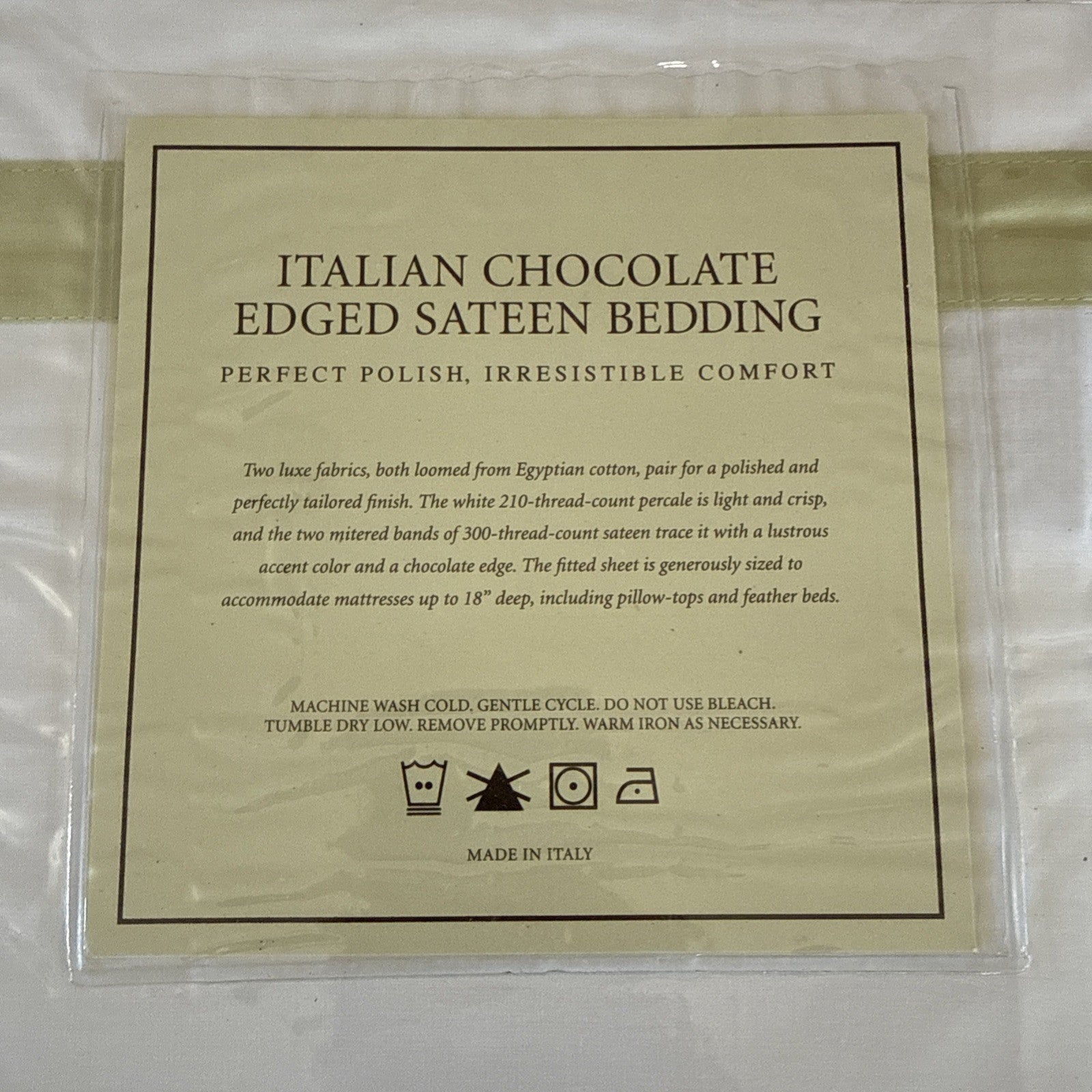 Restoration Hardware Italian Chocolate Edged Sateen - BOUDOIR Pillow Shams 12x188