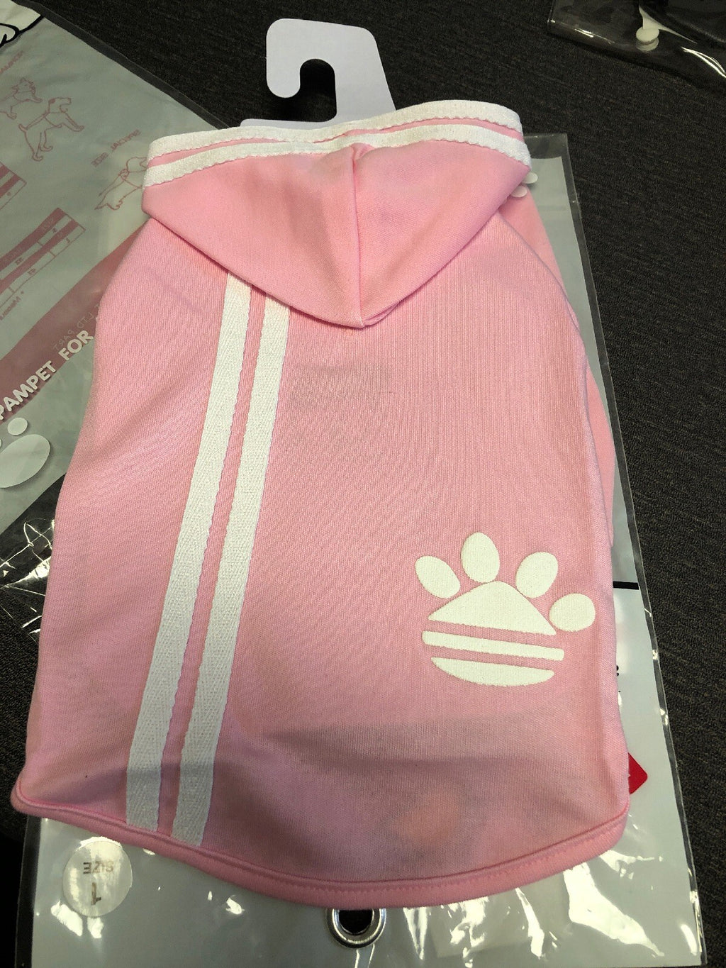 Pet Pampet Fashion Dogs And Cats Hoodie Pink Shirt Size 3 Doggy Styles0