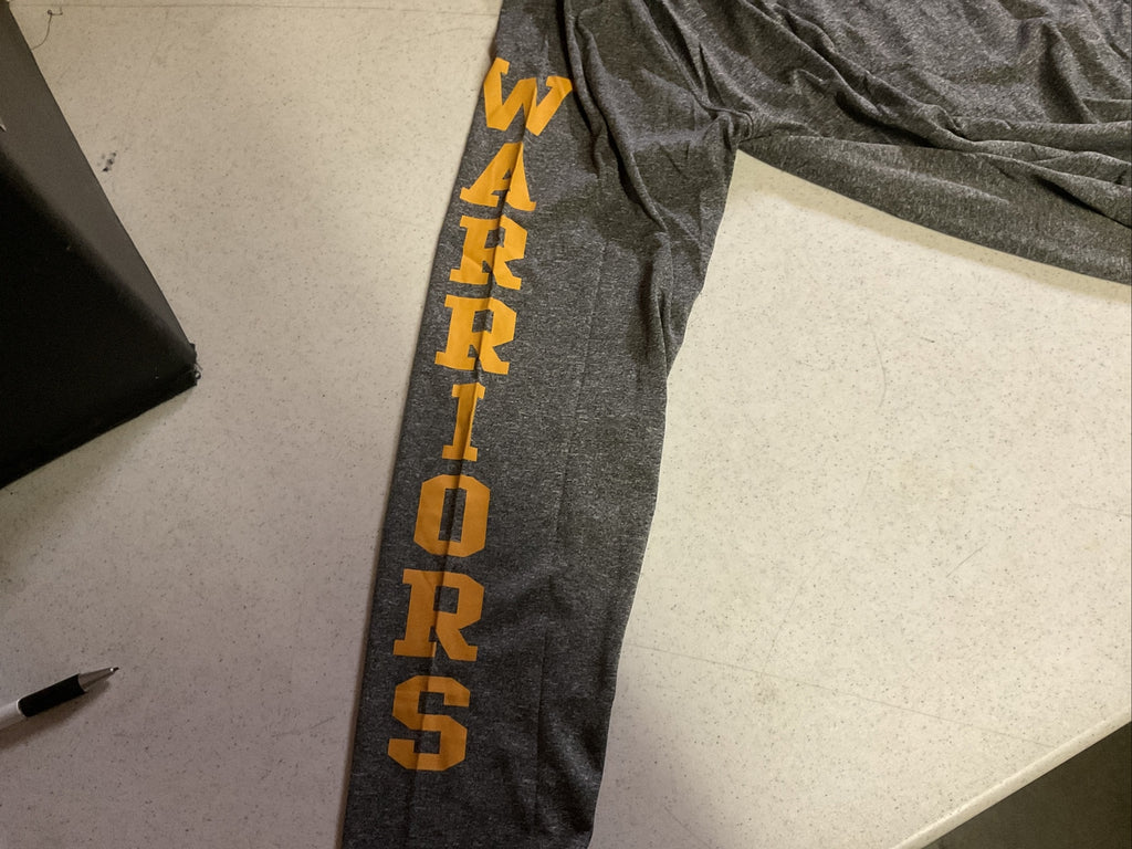 Golden State Warriors NBA Net-Dri Polyester Gray Embellished Long Sleeve SizeL 6