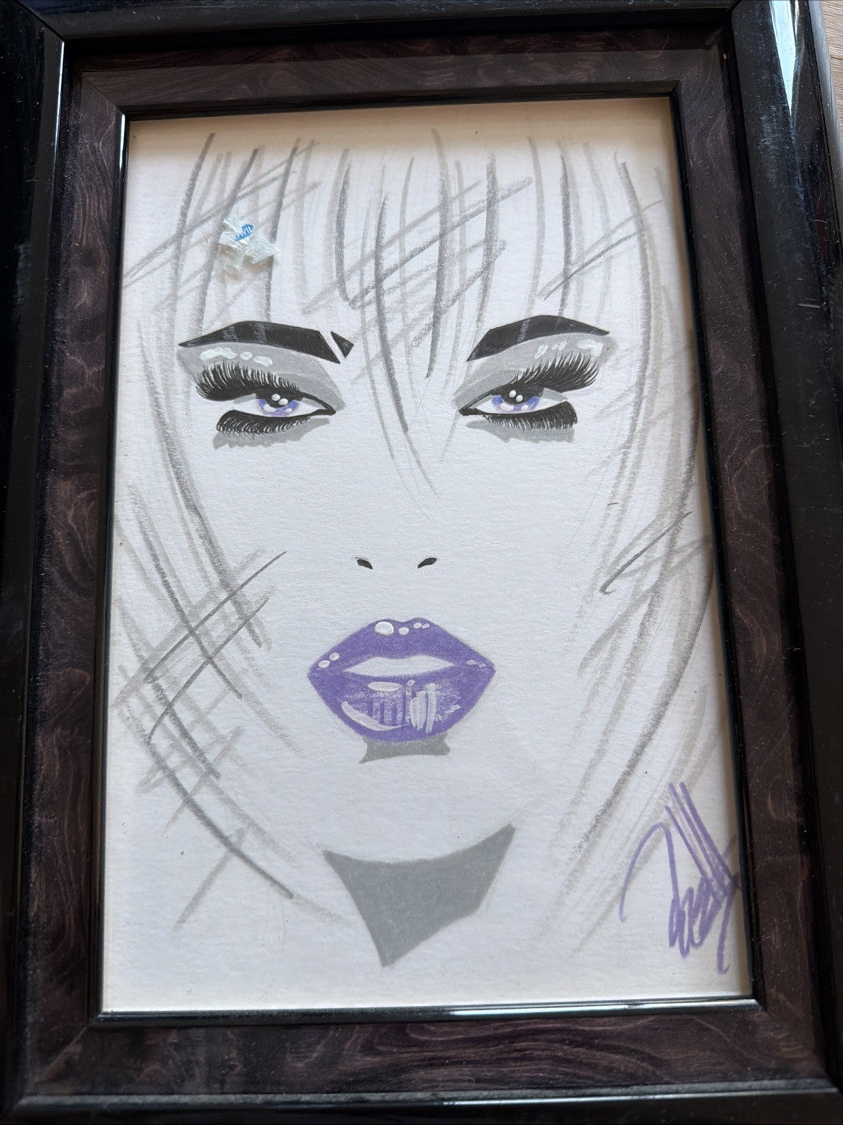 Nice Original Art Signed Dennis Mukai??? Nagel?? Not Exactly Sure0