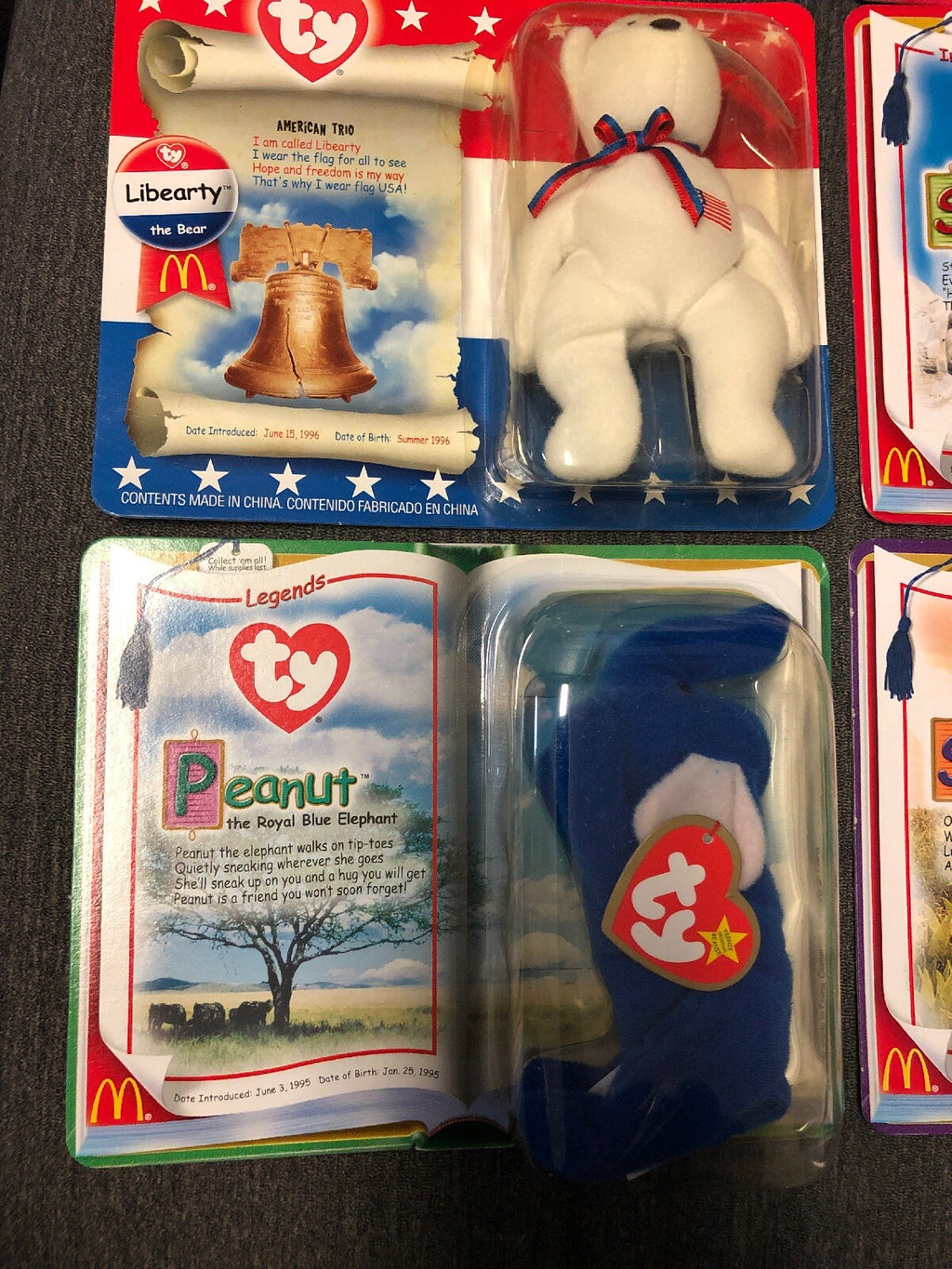 Ty Beanie Baby Lot: 6 Legends, International Bears, Dino Trio2