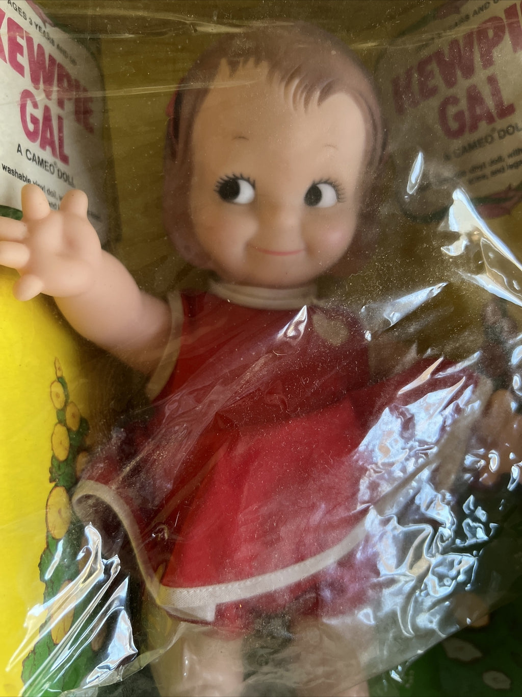 Vintage 1974 Amsco KEWPIE GAL Cameo Doll Poseable 11" in box Vinyl0