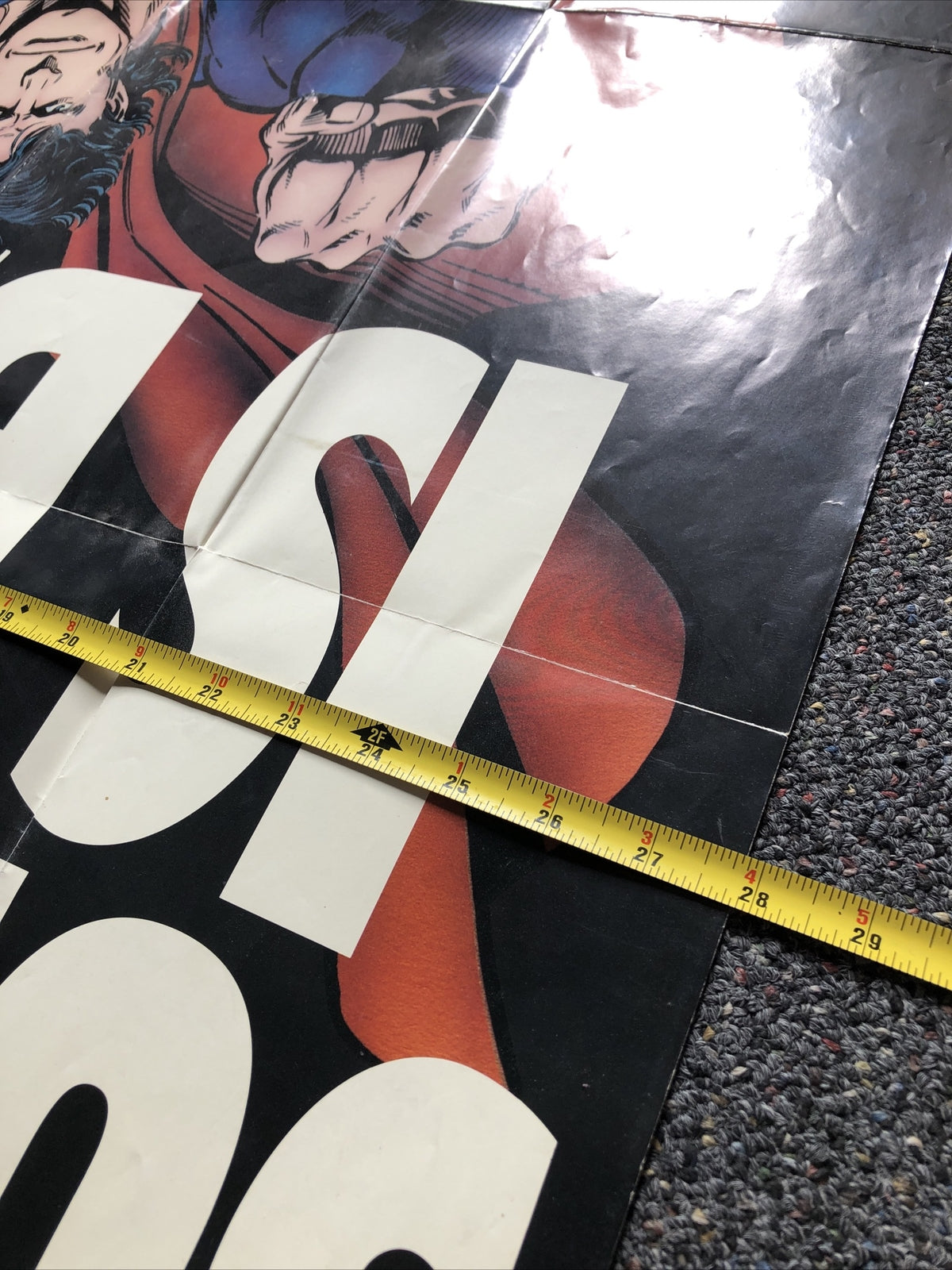 Superman is Back 1993 Never Ending Battle Man of Steel DC Comics PROMO Poster6