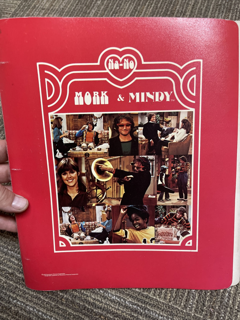 Vintage 1979 Mork and Mindy 3 Ring Binder Robin Williams0