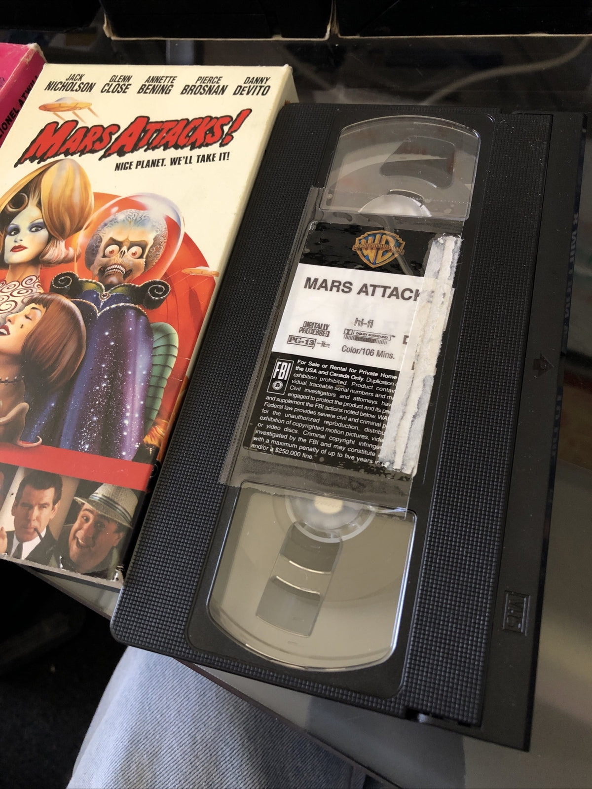 Mars Attacks (VHS, 1998, Widescreen) Vintage Sci Fi Cult Classic Glenn Close3