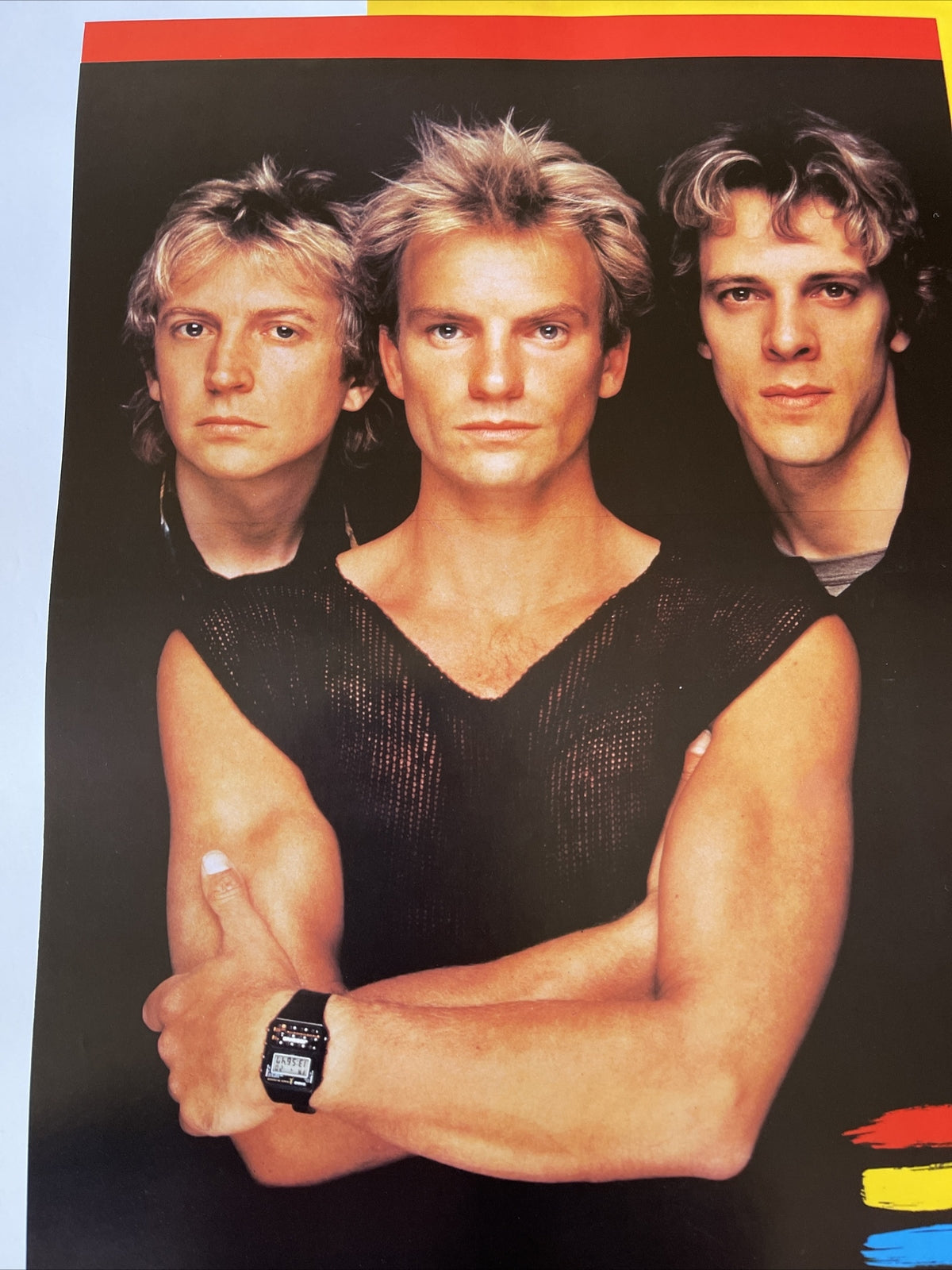#149 1983 The Police Synchronicity Tour Record Store Promo Poster Sting Nice!7