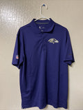 NFL Baltimore Ravens NIKE Dri Fit Elite Coaches Blade Polo Golf Shirt Mens Large0