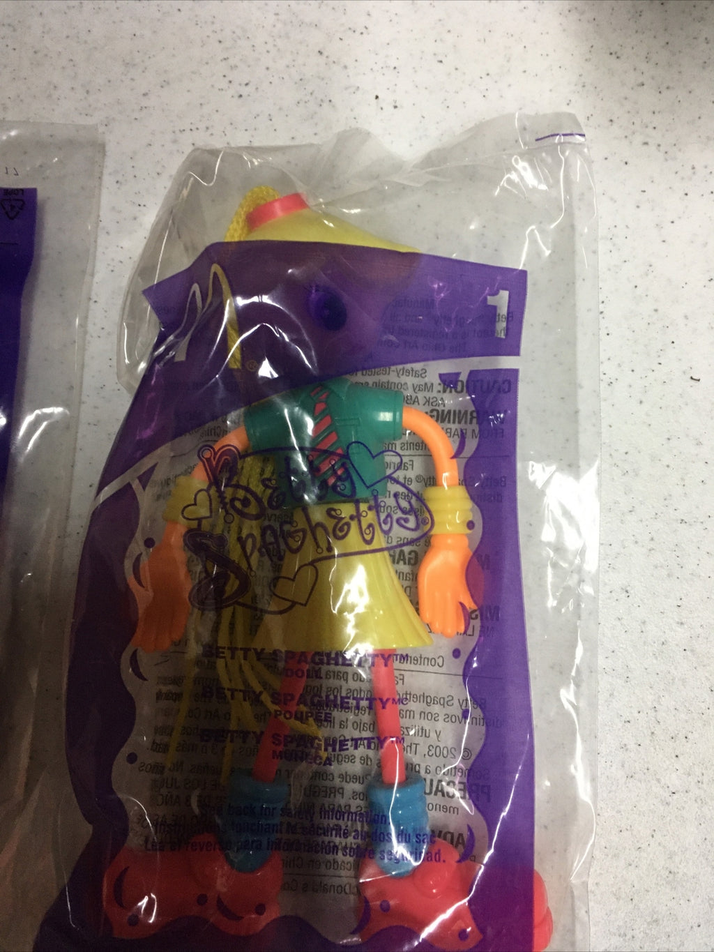 Lot2: 2003 MCDONALDS HAPPY MEAL BETTY SPAGHETTY TOYS #3 MANDY #1 Betty SEALED2