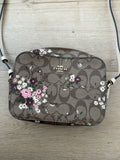 Coach Mini Signature Evergreen Flower Camera Bag IM/Khaki Multi0