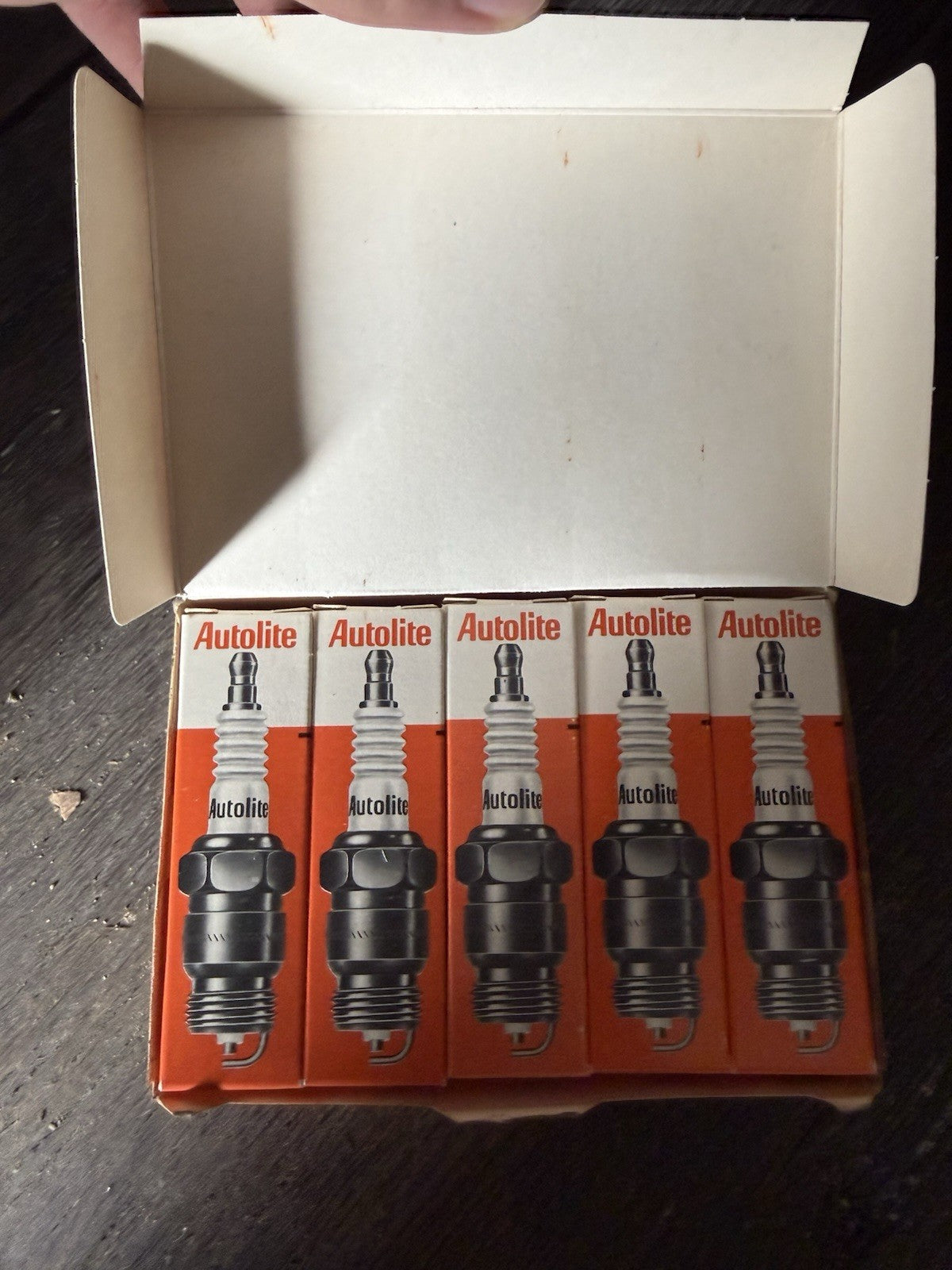 NOS Vintage Autolite 35 Spark Plugs Box of 10 Replaces Champion2