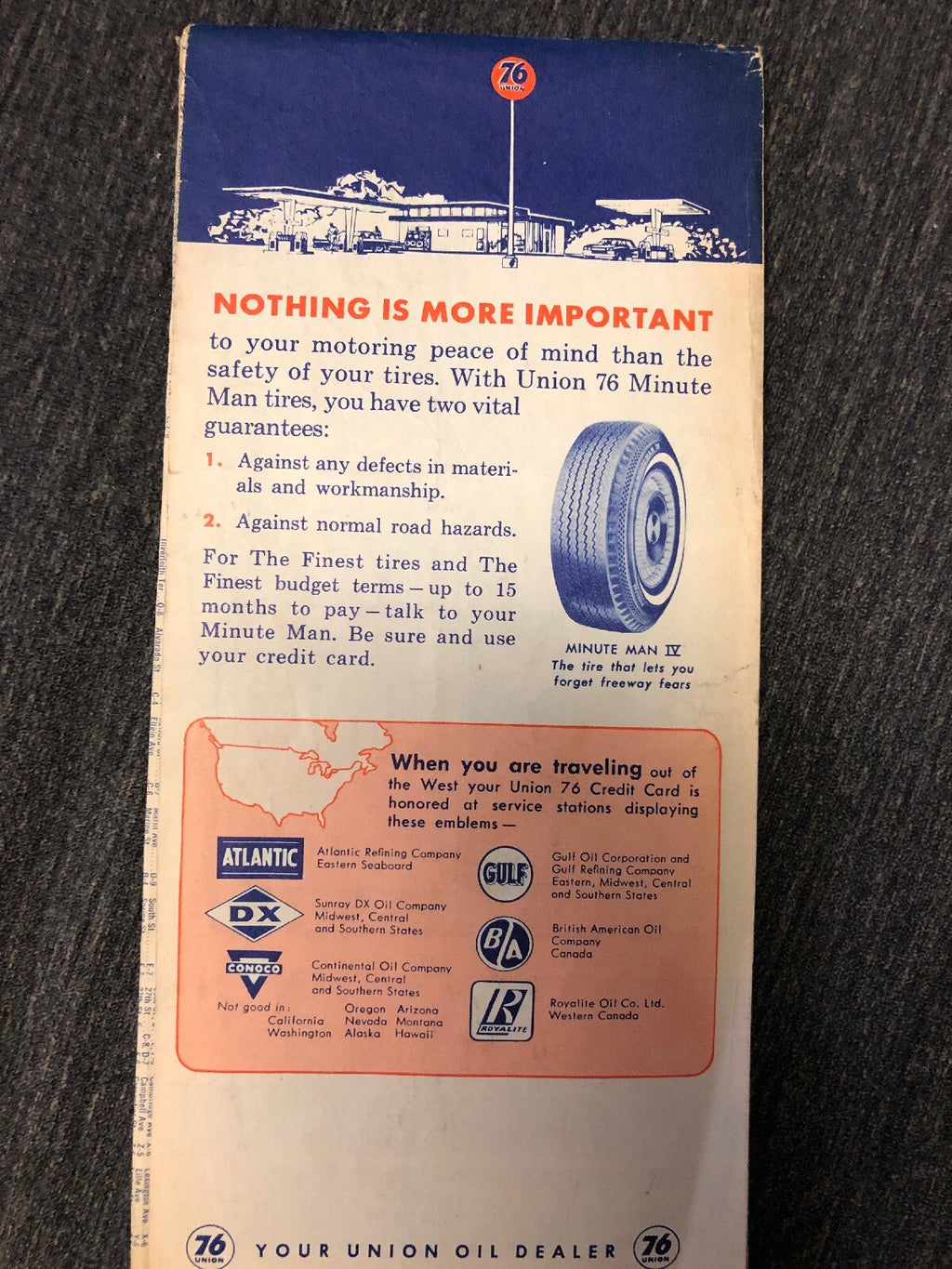 ad1-F  Travel Road Map 1964 San Francisco East Bay Union 76 093a1