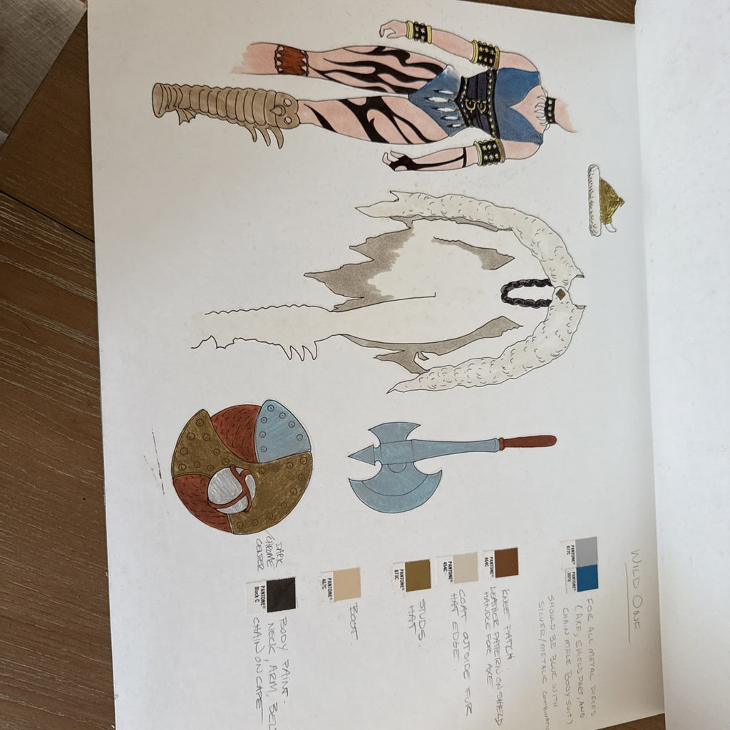 Vintage 1980s Golden Girl Guardians Of The Gemstones Concept Art 14 Pcs Drawings22
