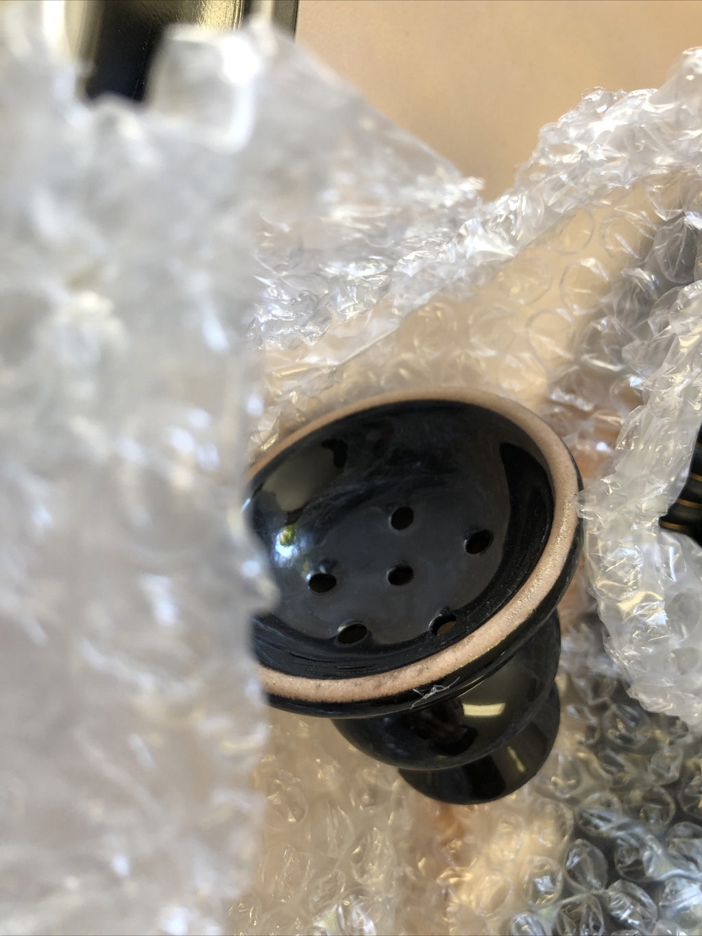 OMNIS World Glass Hookah Brown/Black Hookah W/ All Parts Box Is Damaged8