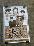 #185 1985 Simple Minds Waterboys Record Store Rare Poster Promo Only 27.5 X 39.50
