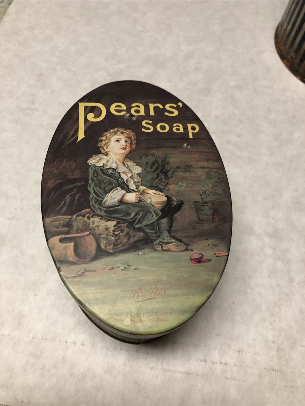 Vintage Pears’ Soap Tin Box 5.5”x4”0