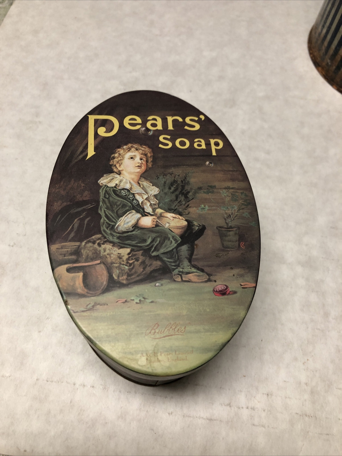 Vintage Pears’ Soap Tin Box 5.5”x4”0