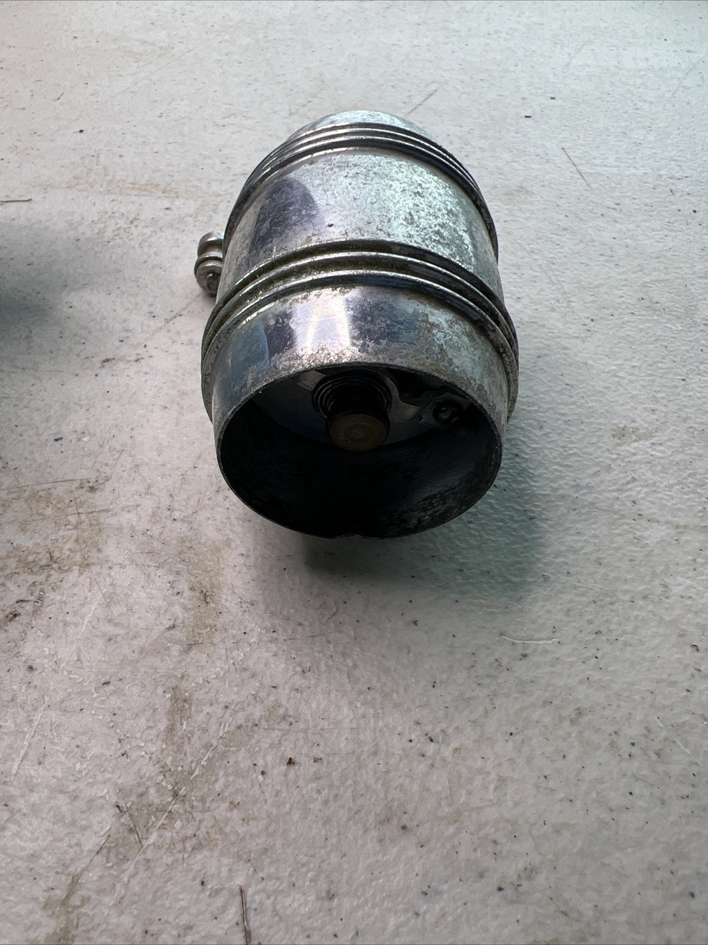 Vintage  Alloy Aluminum  Barrel Style Crank Pepper Grinder2