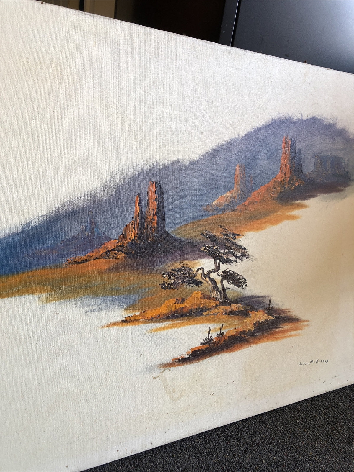 Beautiful Impasto Painting Signed "Helen McKenney"! 36” X 24”1