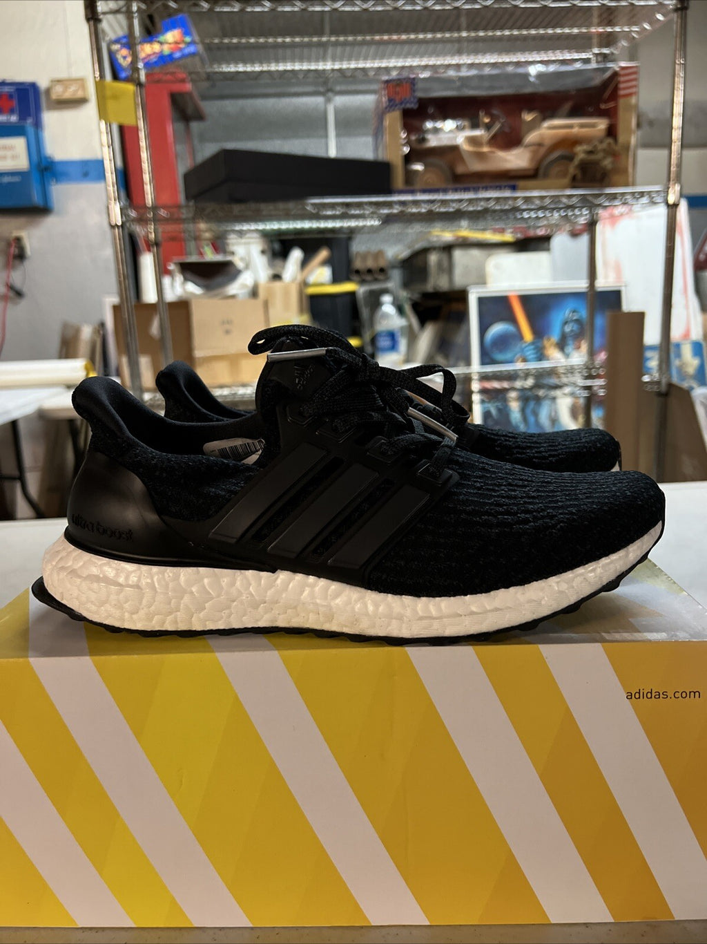 Adidas Ultraboost 1.0 J Low GS Running Shoes Black HQ4218 Men’s Size 6.5 NEW3