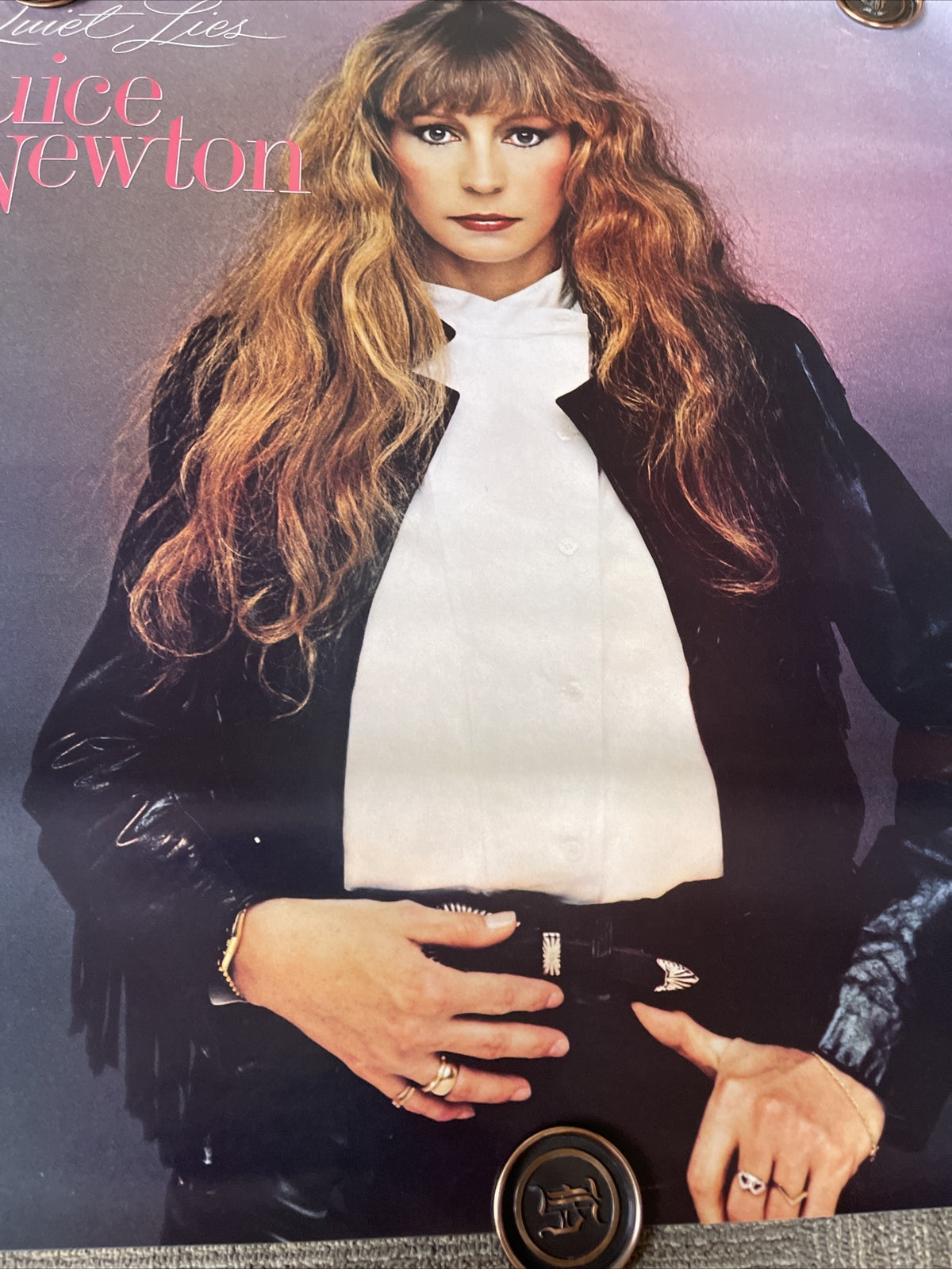 1982 Juice Newton Quiet Lies Record Store Promo poster 36” #356