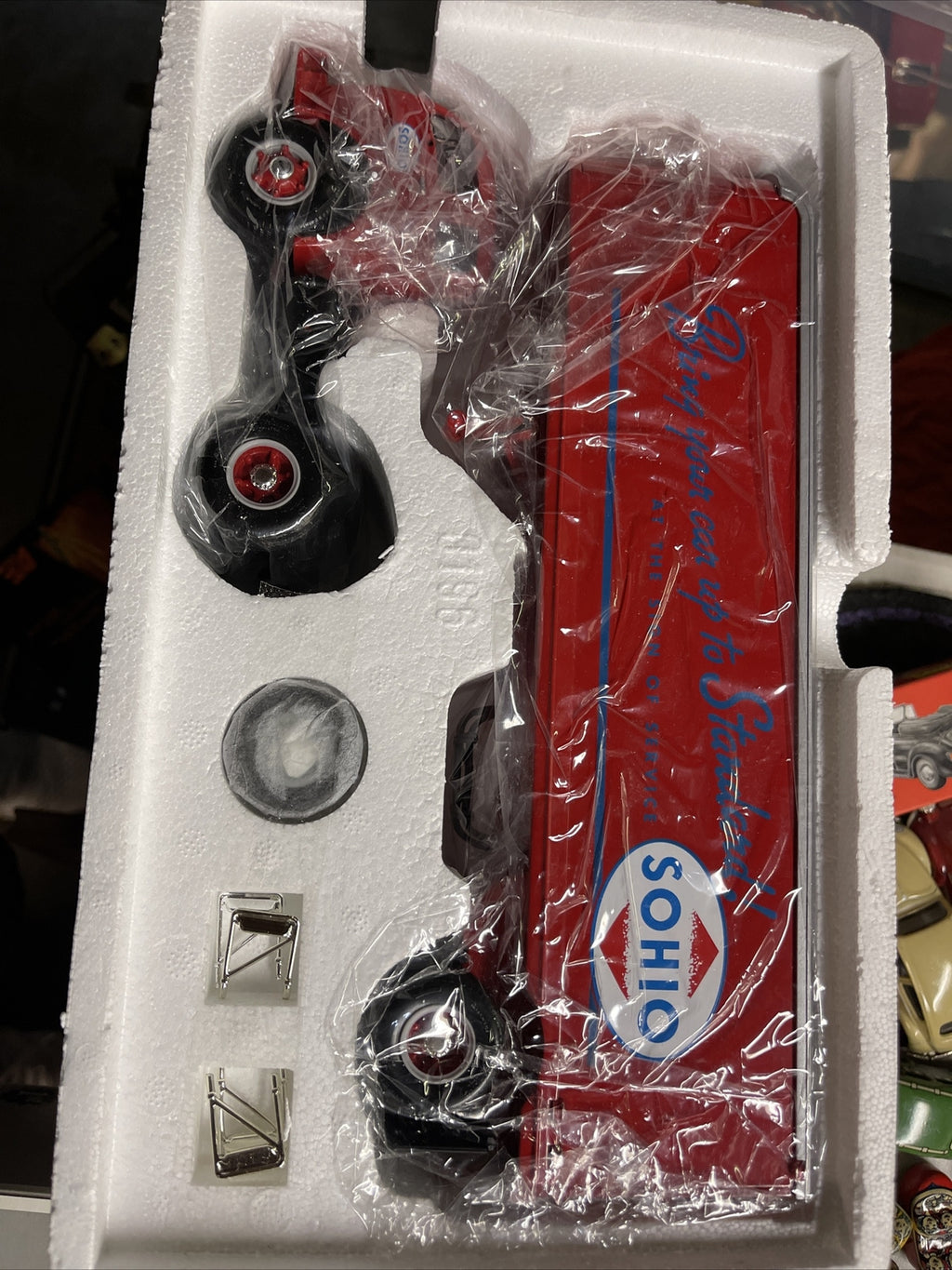 NEW First Gear 1:34 Truck W Trailer 1953 White 3000 Die cast Sohio Oil Rare1
