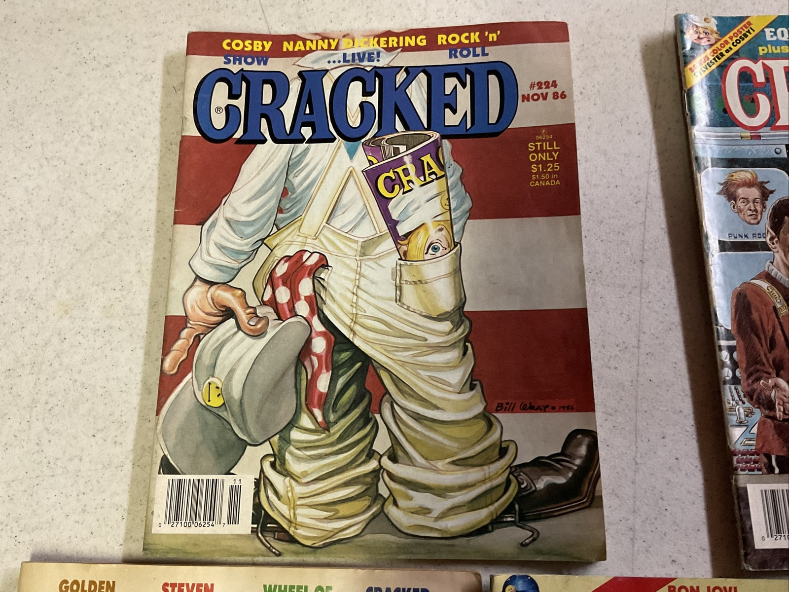CRACKED MAGAZINE- 4 VINTAGE Issues from 1986-881